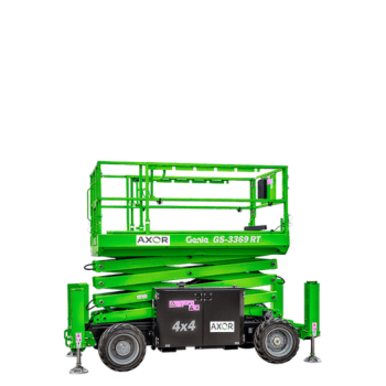 plataforma tijera todoterreno 12 metros axor rentals